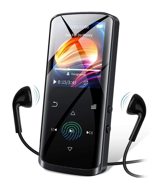 Compact Bluetooth music player side view showing sleek design and built-in speaker - GOODSPHORIA tech essentials