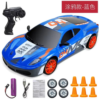 2.4G Drift Rc Car 4WD RC Drift Car Toy Remote Control GTR Model AE86 Vehicle Car-RC Racing Cars Toy for Children Christmas Gifts