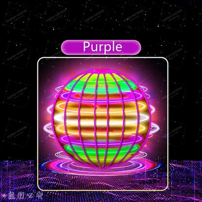 Flying Ball Children'S Hand Controlled Color LED Cosmic Globe 360 ° Rotating Suspension Ball Suitable for Indoor and Outdoor Toy