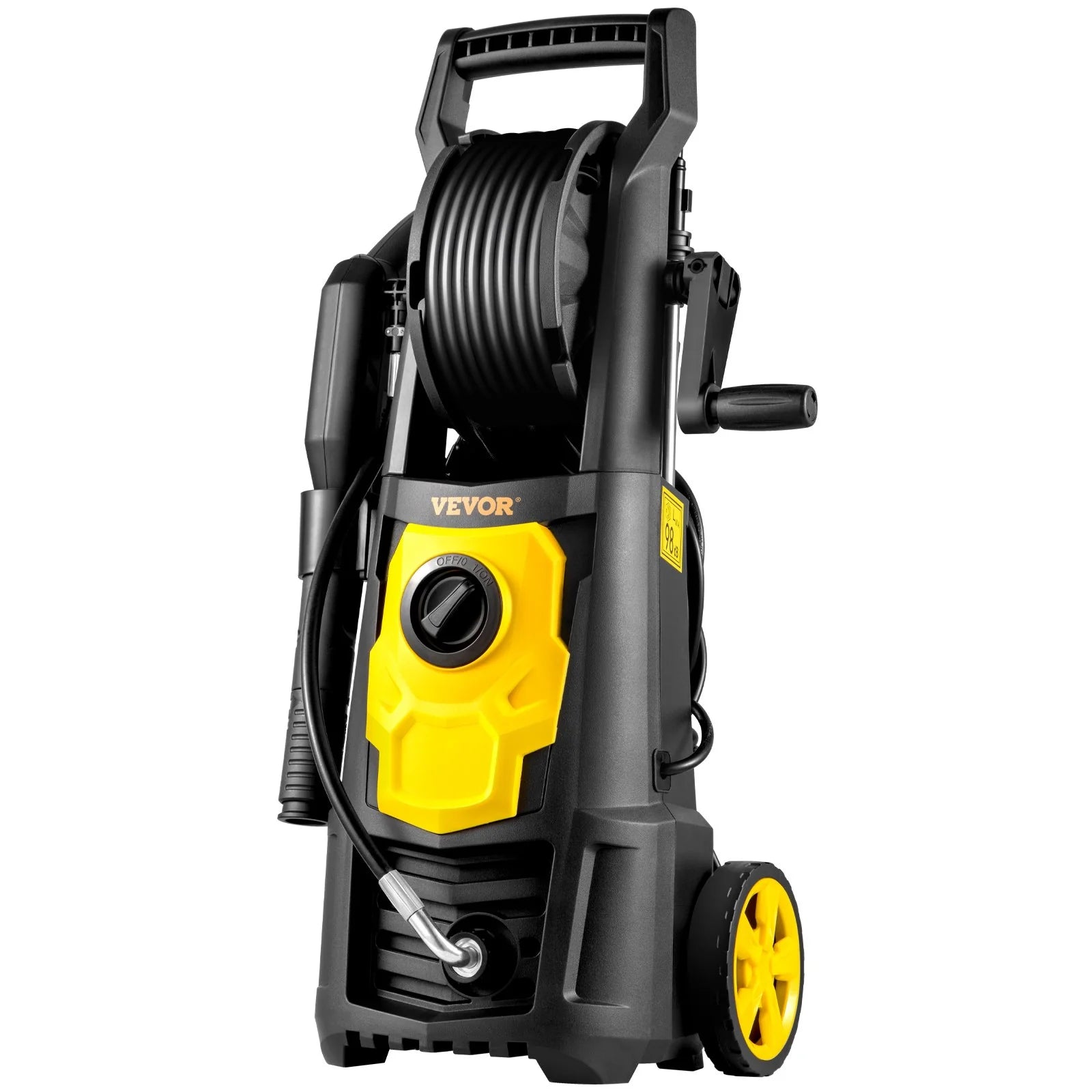 VEVOR Electric Pressure Washer, 2000 PSI, Max. 1.76 GPM Power Washer w/ 30 ft Hose, 5 Quick Connect Nozzles, Foam Cannon, Portable to Clean Patios, Cars, Fences, Driveways, ETL Listed