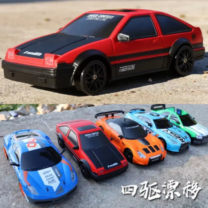 2.4G Drift Rc Car 4WD RC Drift Car Toy Remote Control GTR Model AE86 Vehicle Car-RC Racing Cars Toy for Children Christmas Gifts