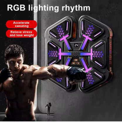 TOY008 - Fitness Meets Fun: Smart Music Boxing Machine with LED Lights!