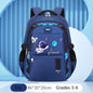 Kids Explorer Backpack Waterproof School Blue Bag with Space Design - GOODSPHORIA