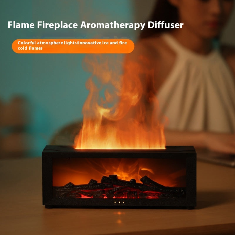 HOM006 - Experience Serenity: Colorful Flame Aromatherapy Machine for Ultimate Relaxation