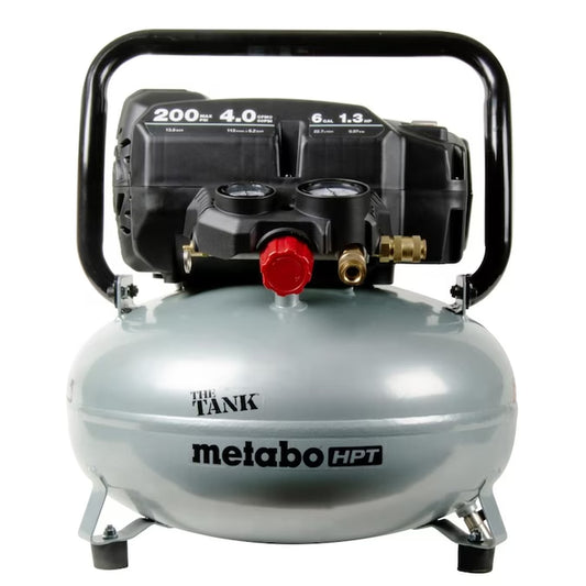 the Tank 6-Gallons Portable Electric 200 PSI Pancake Air Compressor