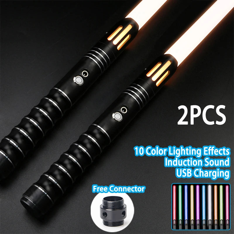 Lightsaber Metal Laser Sword Toys RGB Light Saber 7 Color Change Kids Soundfonts Force FX FOC Blaster Toys Jedi Laser Sword Gift