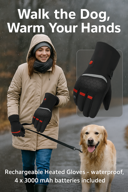 Rechargeable Heated Gloves - Waterproof