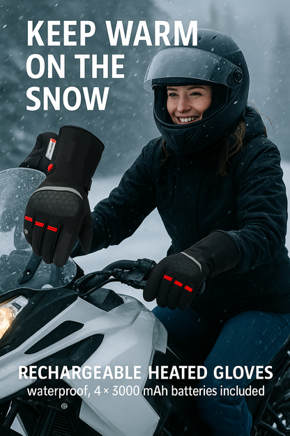 Rechargeable Heated Gloves - Waterproof