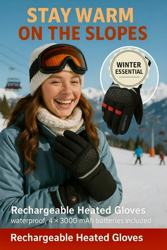 Rechargeable Heated Gloves - Waterproof